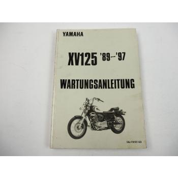 Yamaha XV125 XV250 S Virago Werkstatthandbuch Wartungsanleitung 1989 bis 1997