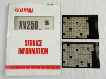 Yamaha XV250 XV250S 3LS Service Information + Wartungsanleitung 1989 - 1995