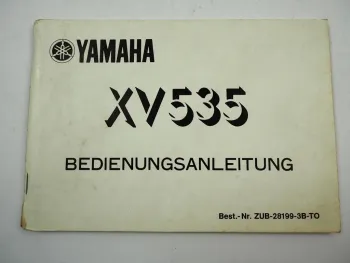 Yamaha XV535 Betriebsanleitung Bedienungsanleitung Schaltplan Elektrik 1990