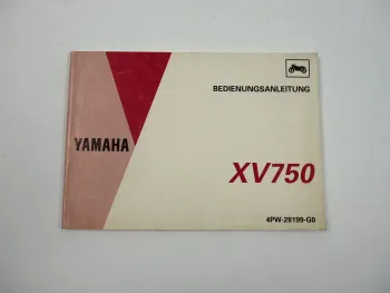 Yamaha XV750 Virago 4PW Bedienungsanleitung Betriebsanleitung 1994