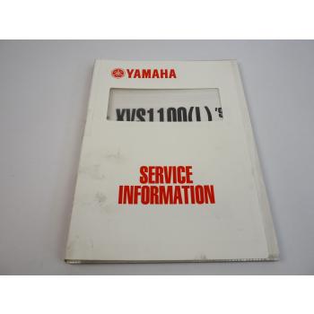 Yamaha XVS 1100 L 1999 5EL Service Information Wartung Schaltplan Schmierung