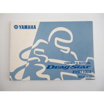 Yamaha XVS1100A Drag Star Owners Manual Bedienungsanleitung englisch 2000