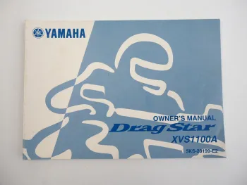 Yamaha XVS1100A Drag Star Owners Manual Bedienungsanleitung englisch 2000