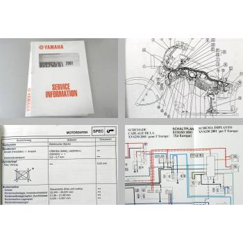 Yamaha XVS250(N) 5KR2 Modell 2001 Service Information Schaltplan