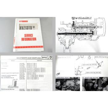 Yamaha XVZ13TD 3JS Modell 1991 Service Information Schaltplan
