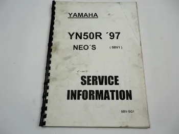Yamaha YN50R Neos 5BV1 1997 Service Information Wartung Fehlersuche Schaltplan