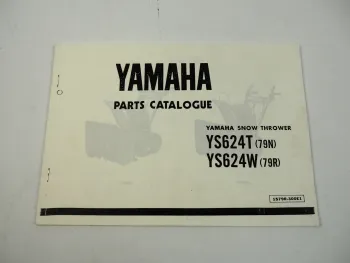 Yamaha YS624 T W Schneefräse Ersatzteilliste Spare parts List Snow Thrower