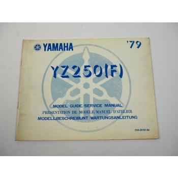 Yamaha YZ250F Werkstatthandbuch Wartungsanleitung Ergänzung 1979