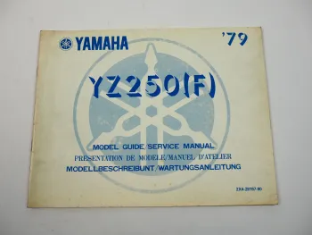 Yamaha YZ250F Werkstatthandbuch Wartungsanleitung Ergänzung 1979