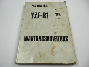 Yamaha YZF R1 Werkstatthandbuch Reparaturanleitung Wartungsanleitung 1998