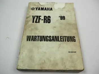Yamaha YZF R6 RJ03 1999 Werkstatthandbuch Wartungsanleitung Reparaturanleitung
