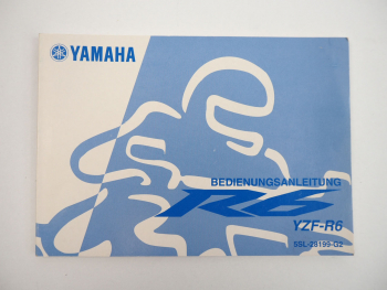 Yamaha YZF R6 RJ095 Bedienungsanleitung Betriebsanleitung 2004