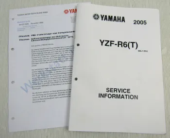 Yamaha YZF-R6 T 2005 Service Information Kraftstofftank Schaltplan Elektrik