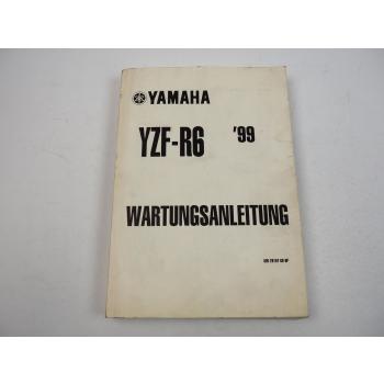 Yamaha YZF R6 Werkstatthandbuch Reparatur Wartungsanleitung 1999