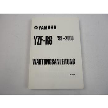 Yamaha YZF R6 Werkstatthandbuch Reparatur Wartungsanleitung 1999 bis 2000
