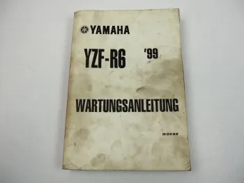 Yamaha YZF R6 Werkstatthandbuch Wartungsanleitung 1999