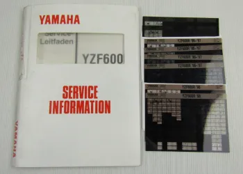 Yamaha YZF600R 4TV 1996 - 1998 Service Information + Wartungsanleitungen