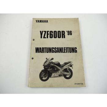 Yamaha YZF600R Werkstatthandbuch Reparatur Wartungsanleitung 1996