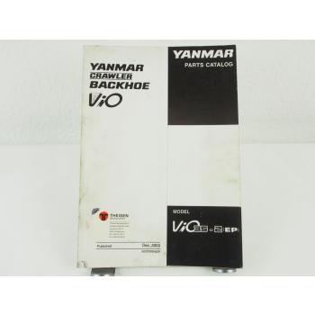 Yanmar ViO 32-2 Crawler Backhoe Ersatzteilliste in engl. Parts List 12/2003