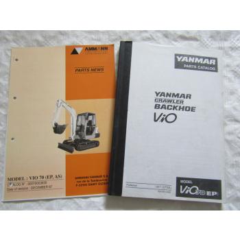 Yanmar ViO70 Crawler Backhoe Parts List Ersatzteilliste in englisch 2/1997