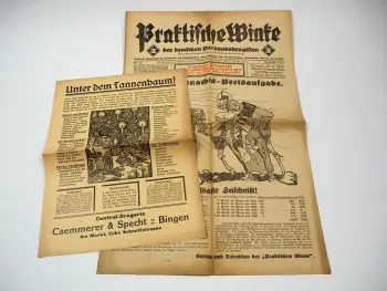 Zeitung Central Drogerie Caemmerer Specht Bingen Rheinland Pfalz 1931