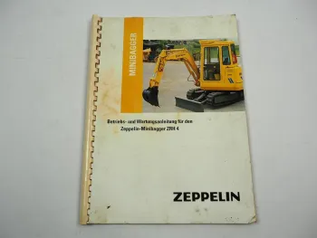 Zeppelin ZRH 4 Schaeff HR4 Serie A Minibagger Betriebsanleitung Wartung 1992