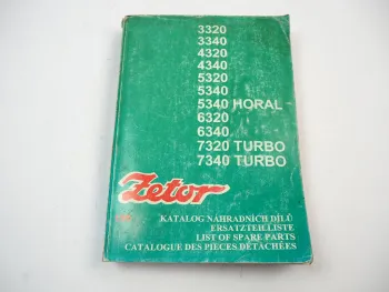 Zetor 3320 3340 4320 5340 Horal 6320 6340 bis 7340 Traktor Ersatzteilliste 1995