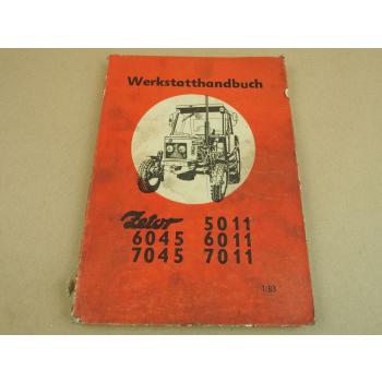 Zetor 5011 6011 7011 6045 7045 Werkstatthandbuch 1/1983 Reparaturanleitung
