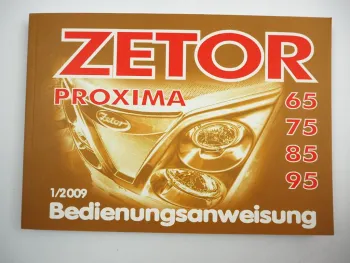 Zetor Proxima 65 75 85 95 Betriebsanleitung Bedienungsanleitung