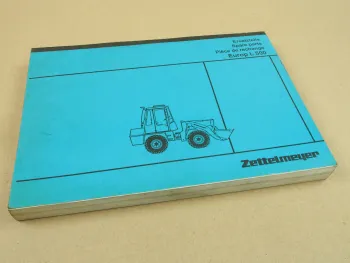 Zettelmeyer Europ L500 Knicklader Erstazteilliste 8/1980 Parts List Pieces recha