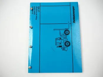 Zettelmeyer LF 802 Ersatzteilliste Spare Parts List Pieces de rechange 1997