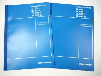Zettelmeyer ZL 802 802i S Si Reparaturhilfe Allgemeines & Elektrik Werkstatthandbuch