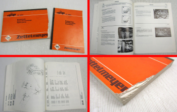 Zettelmeyer ZL4001 Schaufellader Bedienungsanleitung Ersatzteilliste 1981