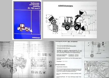 Zettelmeyer ZL702 B Radlader Betriebsanleitung Bedienungsanleitung Wartung 1995