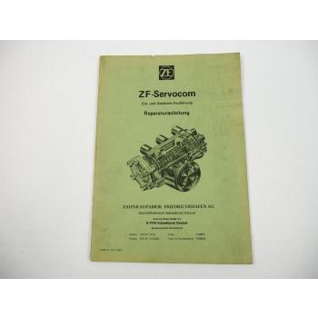 ZF 8090 8095 8096 8097 8098 Servocom Reparaturanleitung Ersatzteilliste 1990