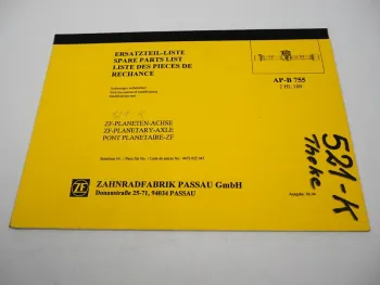 ZF AP--B 755 Planetenachse Getriebe 2HL 100 Ersatzteilliste Liebherr Parts List