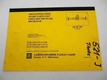 ZF AP-R 725 Planetenachse 2 AVG 65 Getriebe Ersatzteilliste Atlas Parts List 97