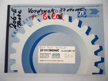 ZF AS Tronic 12 AS 2301 IT Getriebe Ersatzteilliste MAN LKW NFG18.460FLS 04/2000
