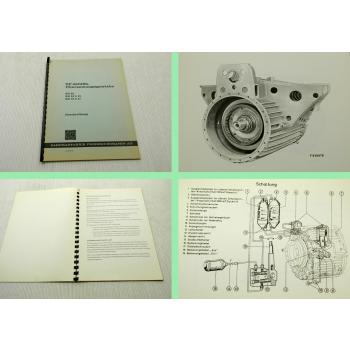 ZF Schiffs-Übersetzungsgetriebe KS 25 35L15 35L17 Bedienungsanleitung 1968