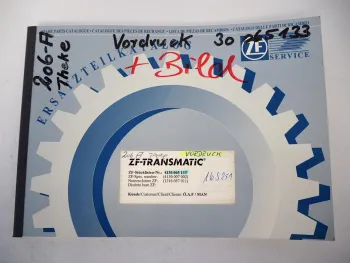 ZF Transmatic 16 S 251 Getriebe Ersatzteilliste Ö.A.F / MAN Parts List 04/1997