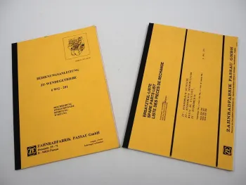ZF Wendegetriebe 6 WG - 201 Bedienungsanleitung Ersatzteilliste Liebherr 90/94