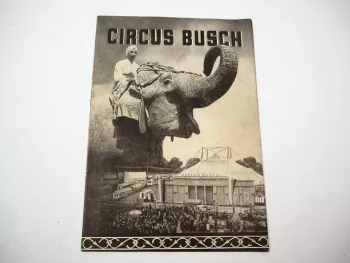 Zirkus Prospekt Spielfolge Circus Busch 1954