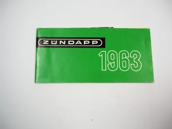 Zündapp 1963 Kalender Prospekt Combinette R50 KS 50 75 100 Trophy Bella