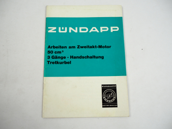 Zündapp 2Takt 50 ccm Motor 278 Werkstatthandbuch für ZD 20 25TS 1979