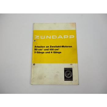 Zündapp 50 100 ccm Zweitaktmotor Typ 276 Werkstatthandbuch Reparaturbuch 1980