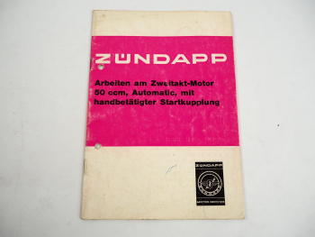Zündapp Zweitakt Motor 248 Werkstatthandbuch für Automatic Mofa 1971