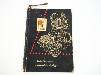 Zündapp Zweitakt Motor für Motorrad Werkstatthandbuch Reparaturanleitung 1955